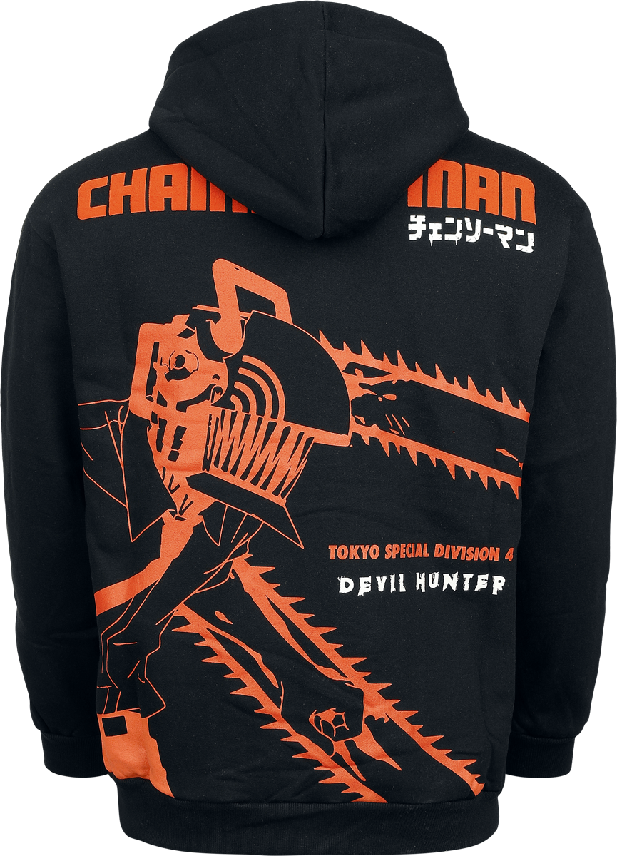 Sweat-shirt à capuche  de Chainsaw Man - Devil Hunter - S à XXL - pour Homme - noir - Chainsaw Man - View 2