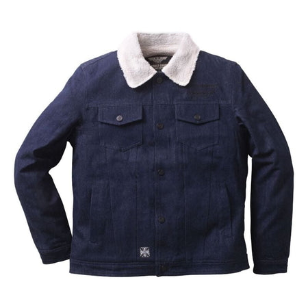 Veste mi-saison  de West Coast Choppers - WCC Sherpa Lined Canvas Jacket - S à 3XL - pour Homme - bleu - West Coast Choppers