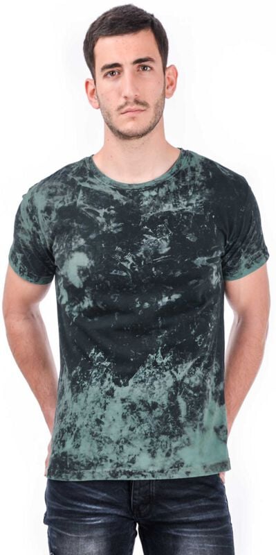 T-Shirt Manches courtes  de Outer Vision - Stucc Dye - T-Shirt - M à 4XL - pour Homme - vert/noir - Outer Vision