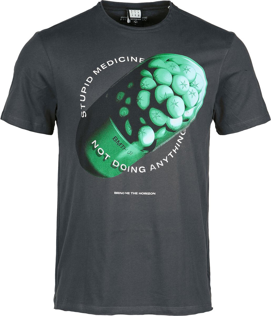 T-Shirt Manches courtes  de Bring Me The Horizon - Stupid Medicine - S à XXL - pour Homme - anthracite - Bring Me The Horizon