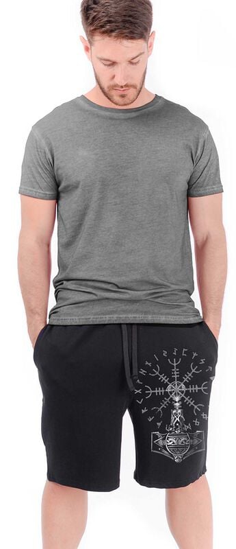 Short  de Outer Vision - Marteau de Thor - Short Bermuda - S à XXL - pour Homme - noir - Outer Vision