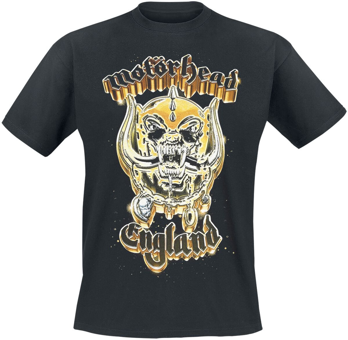 T-Shirt Manches courtes  de Motörhead - 50th Gold Warpig - S à 4XL - pour Homme - noir - Motörhead