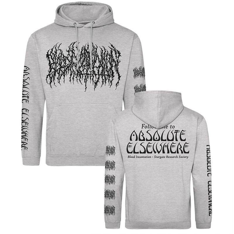 Sweat-shirt à capuche  de Blood Incantation - Stargate - S à XXL - pour Homme - gris - Blood Incantation