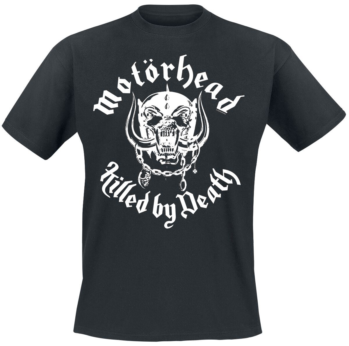 T-Shirt Manches courtes  de Motörhead - Killed By Death Lyric White - S à 4XL - pour Homme - noir - Motörhead