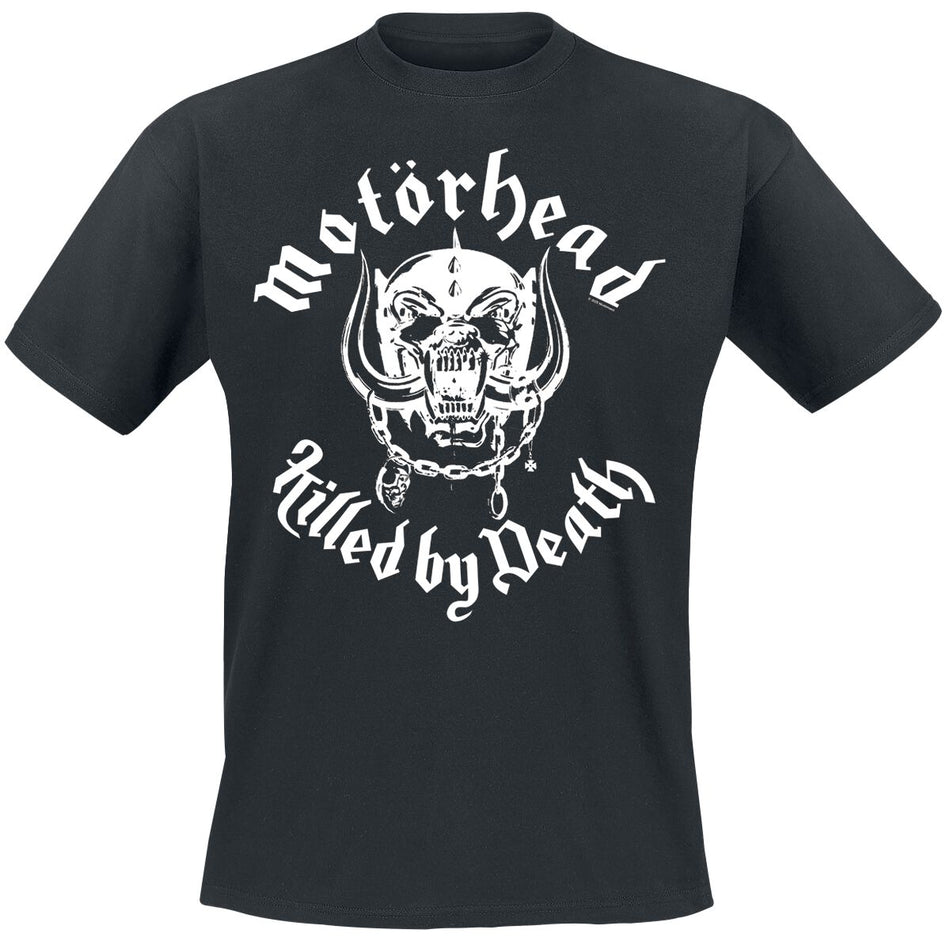T-Shirt Manches courtes  de Motörhead - Killed By Death Lyric White - S à 4XL - pour Homme - noir - Motörhead