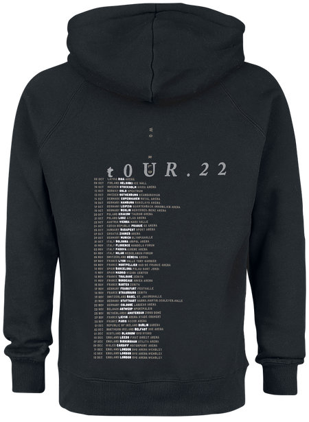 Sweat-shirt à capuche  de The Cure - SOALW Tour '22 - S à XXL - pour Homme - noir - The Cure - View 2