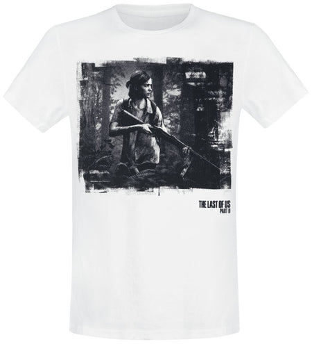 T-Shirt Manches courtes Gaming de The Last Of Us - The Last Of Us 2 - Ellie - S à XXL - pour Homme - blanc - The Last Of Us
