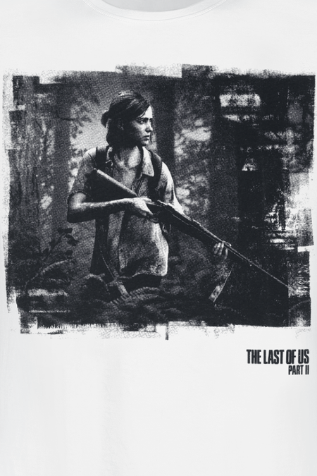 T-Shirt Manches courtes Gaming de The Last Of Us - The Last Of Us 2 - Ellie - S à XXL - pour Homme - blanc - The Last Of Us - View 2