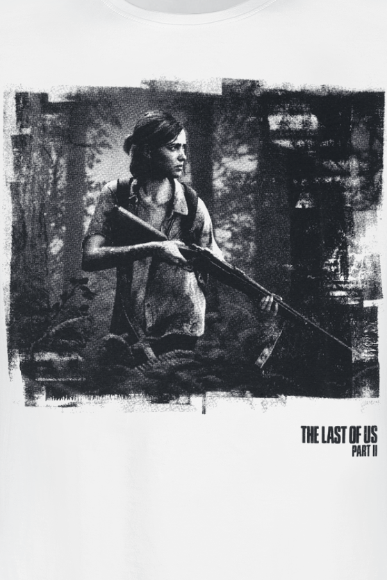 T-Shirt Manches courtes Gaming de The Last Of Us - The Last Of Us 2 - Ellie - S à XXL - pour Homme - blanc - The Last Of Us - View 2