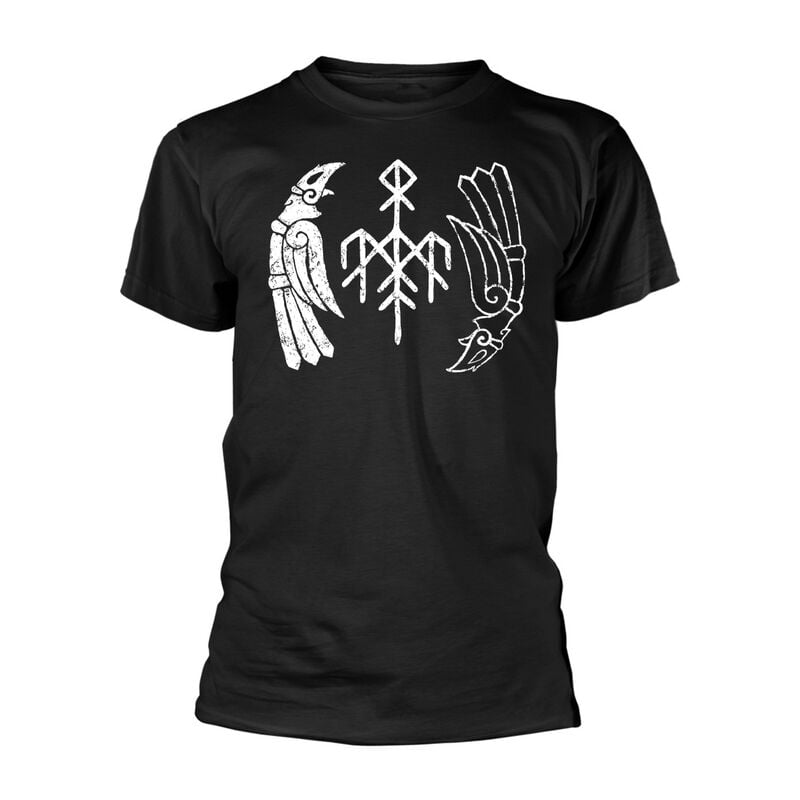 T-Shirt Manches courtes  de Wardruna - Kvitravn - S à L - pour Homme - noir - Wardruna