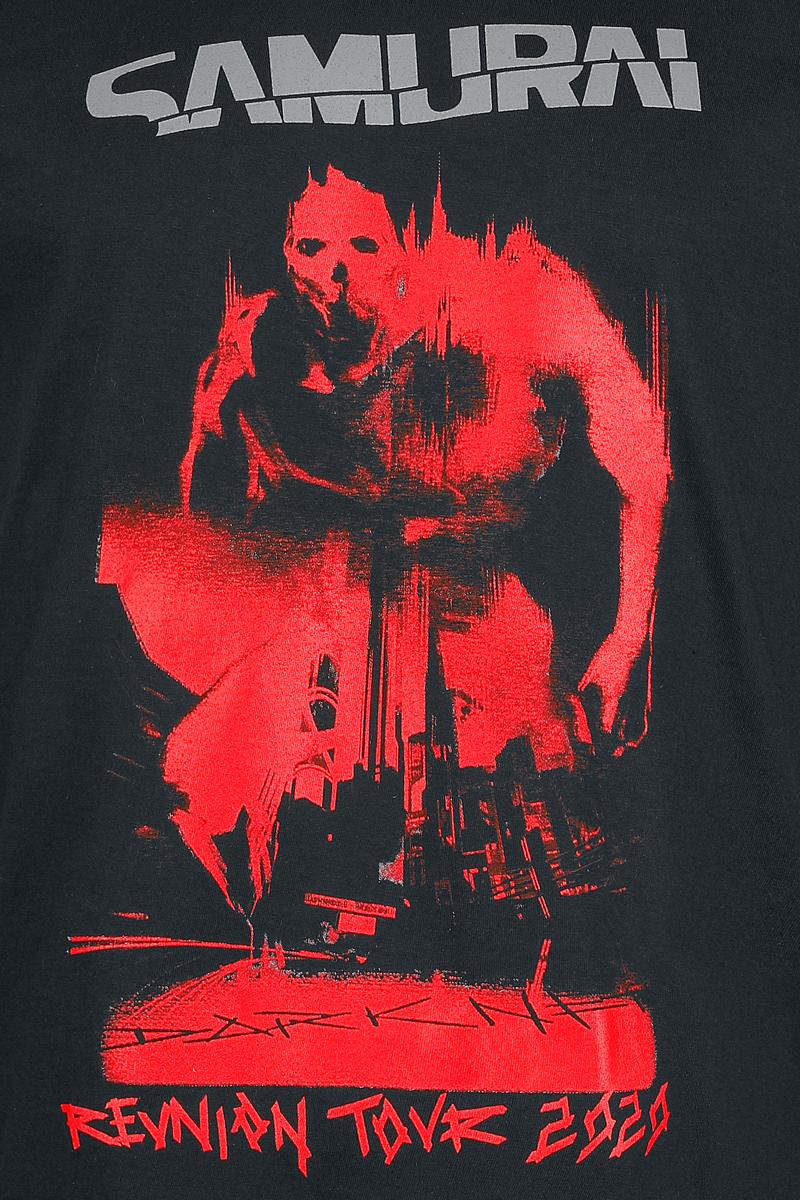 T-Shirt Manches courtes Gaming de Cyberpunk - 2077 - Samurai Reunion Tour 2020 - S à XXL - pour Homme - noir - Cyberpunk - View 2