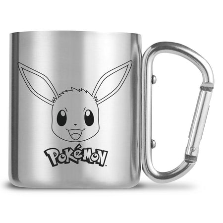 Mug Gaming de Pokémon - Mug avec Mousqueton - Évoli - pour Unisexe - couleur argent - Pokémon