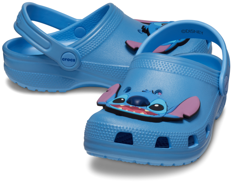 Chaussons Disney de Crocs - Kids Disney Stitch Classic Clog - EU 29-30 - pour Unisexe - bleu - Crocs - View 2