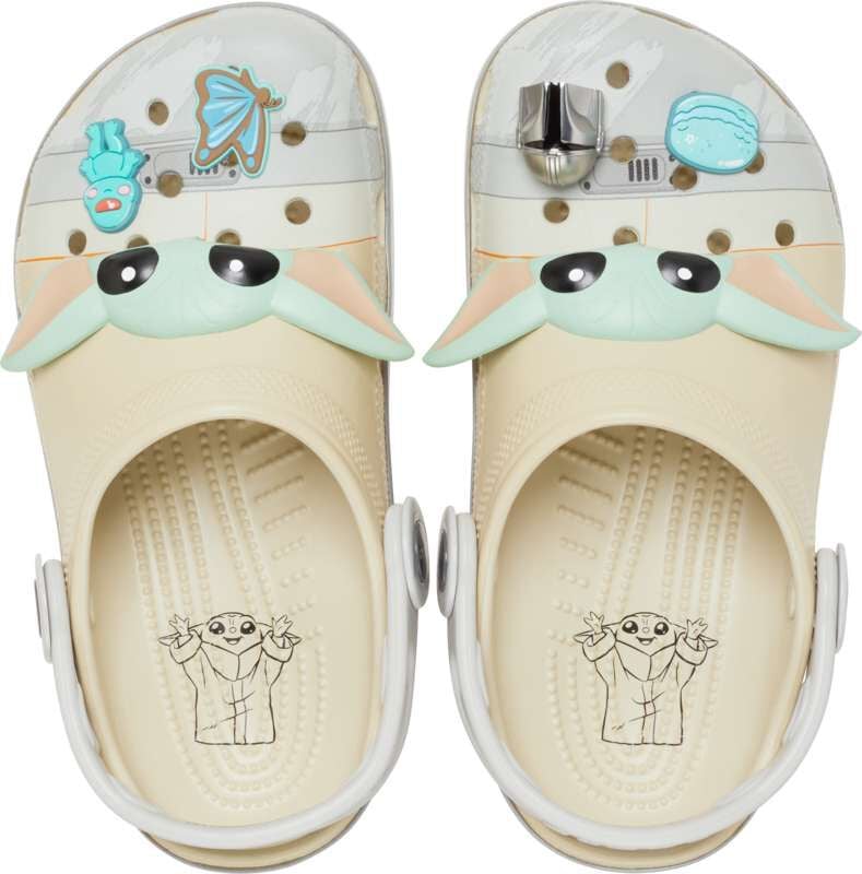 Chaussons Disney de Crocs - Kids Grogu Classic Clog - EU30-31 à EU 33-34 - pour Enfants - blanc cassé - Crocs