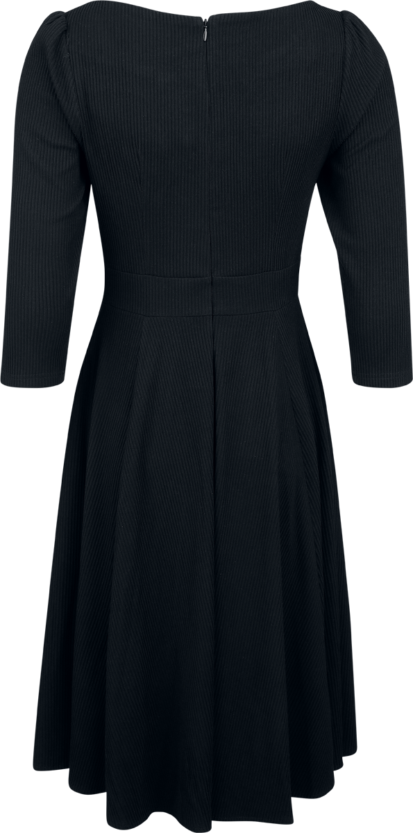 Robe mi-longue Rockabilly de H&R London - XS à 4XL - pour Femme - noir - H&R London - View 2