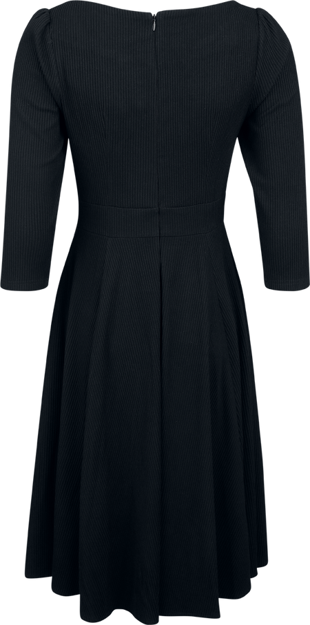 Robe mi-longue Rockabilly de H&R London - XS à 4XL - pour Femme - noir - H&R London - View 2