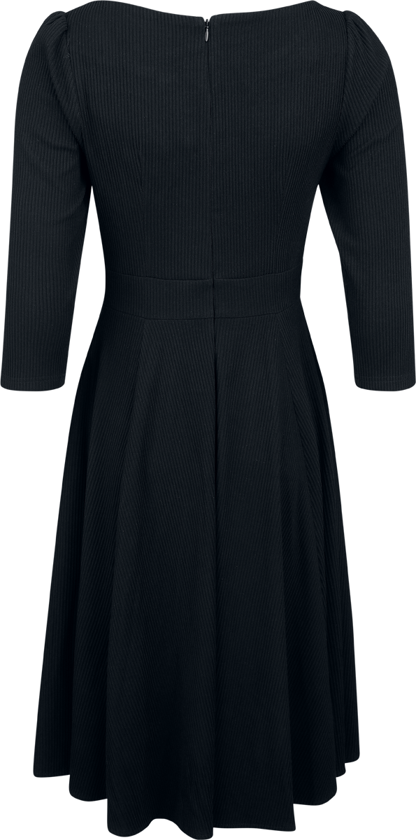 Robe mi-longue Rockabilly de H&R London - XS à 4XL - pour Femme - noir - H&R London - View 2
