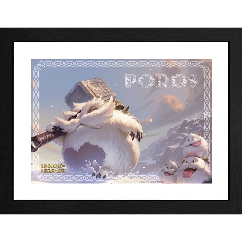 Photo encadrée Gaming de League of Legends - Arcane - Poro - pour Indifférent - multicolore - League Of Legends