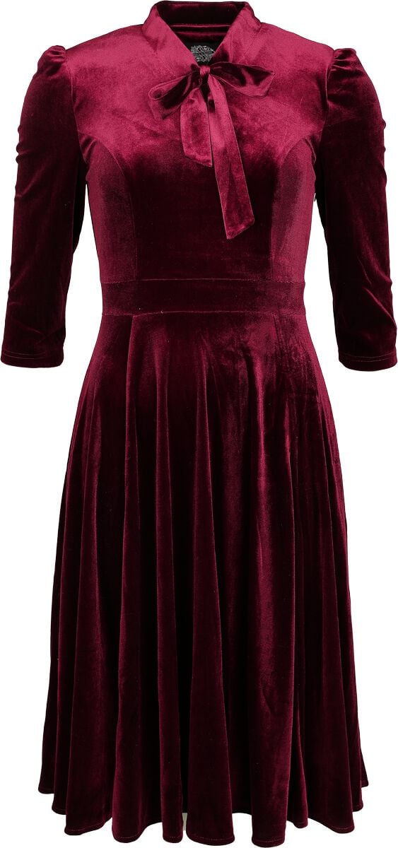 Robe mi-longue Rockabilly de H&R London - Robe Rosivra - XS à 4XL - pour Femme - rouge - H&R London