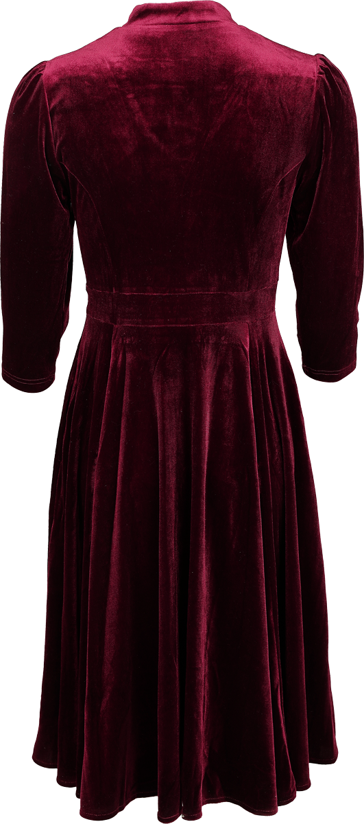 Robe mi-longue Rockabilly de H&R London - Robe Rosivra - XS à 4XL - pour Femme - rouge - H&R London - View 2