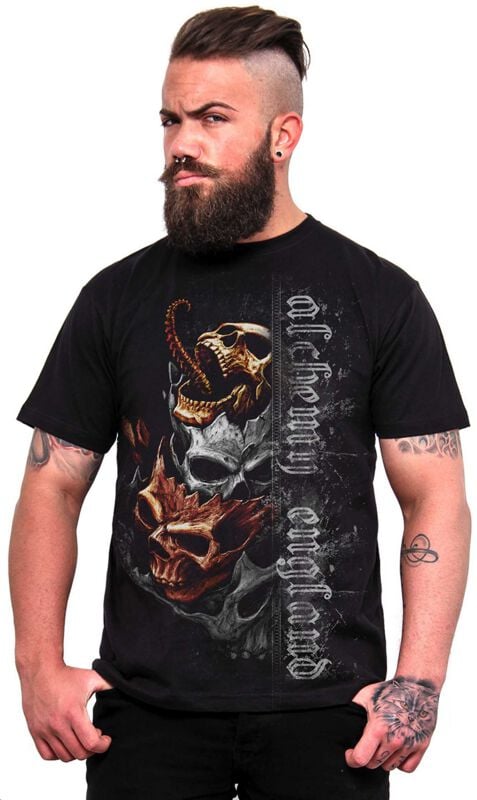 T-Shirt Manches courtes Gothic de Alchemy England - Necrogeddon - T-Shirt Homme - S à 3XL - pour Homme - noir - Alchemy England
