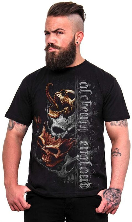 T-Shirt Manches courtes Gothic de Alchemy England - Necrogeddon - T-Shirt Homme - S à 3XL - pour Homme - noir - Alchemy England