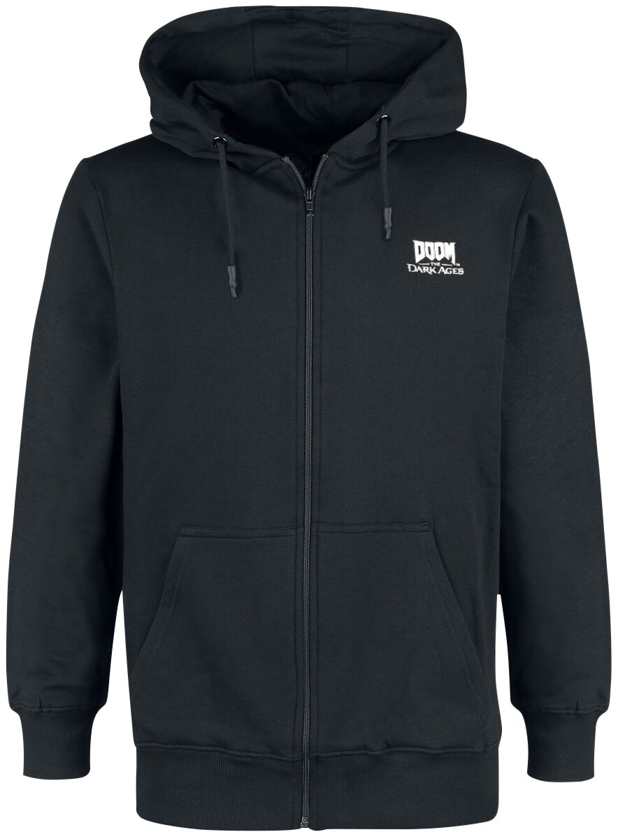 Sweat-shirt zippé à capuche Gaming de Doom - Dark Age - S à XXL - pour Homme - noir - Doom
