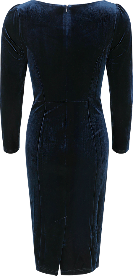 Robe mi-longue Rockabilly de H&R London - Robe Saphira - XS à XXL - pour Femme - bleu - H&R London - View 2