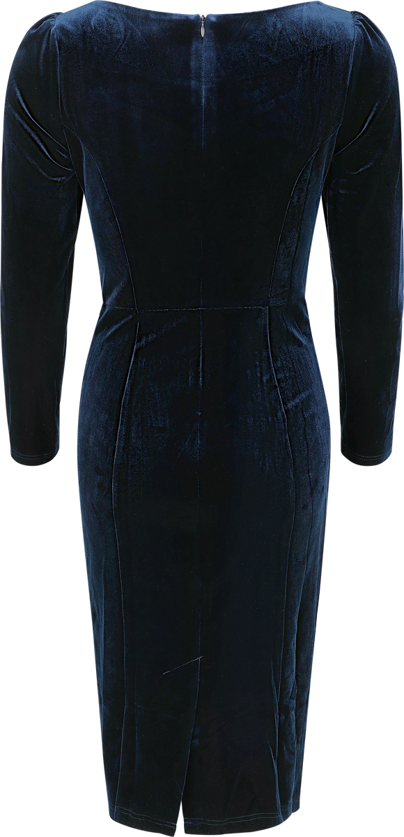 Robe mi-longue Rockabilly de H&R London - Robe Saphira - XS à XXL - pour Femme - bleu - H&R London - View 2