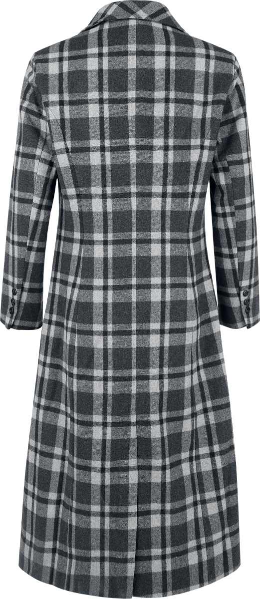 Manteaux Rockabilly de H&R London - XS à XXL - pour Femme - noir/gris - H&R London - View 2