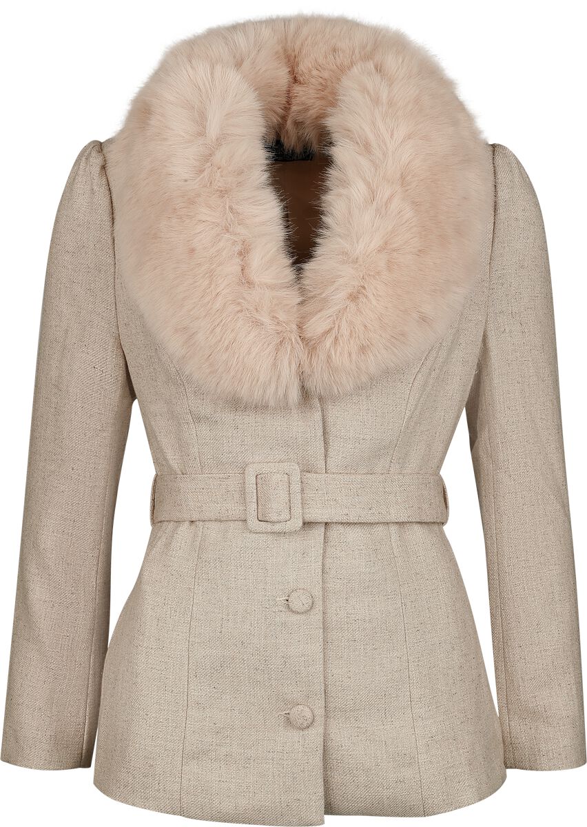 Veste Polaire Rockabilly de H&R London - XS à XXL - pour Femme - beige - H&R London