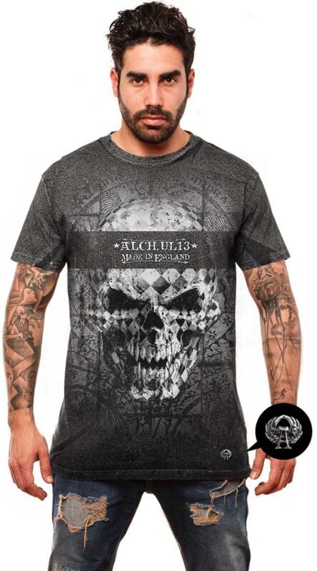 T-Shirt Manches courtes Gothic de Alchemy England - Resurrection - T-Shirt Homme - S à 4XL - pour Homme - gris - Alchemy England
