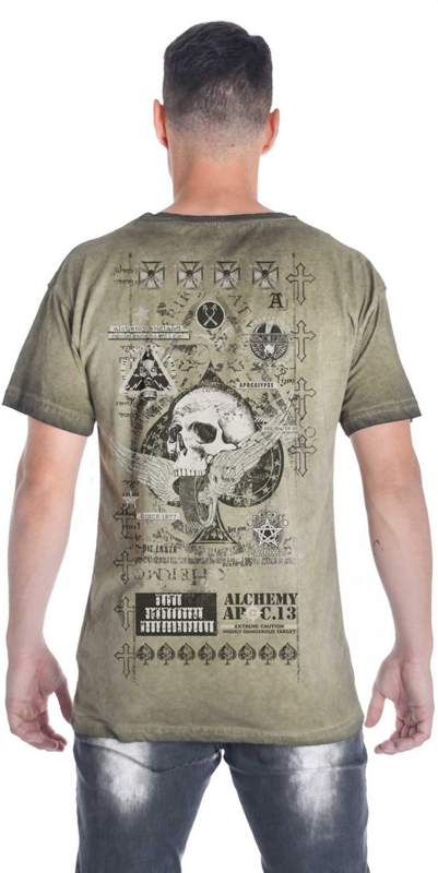 T-Shirt Manches courtes Gothic de Alchemy England - Apocalypse - T-Shirt Homme - S à 4XL - pour Homme - vert - Alchemy England - View 2