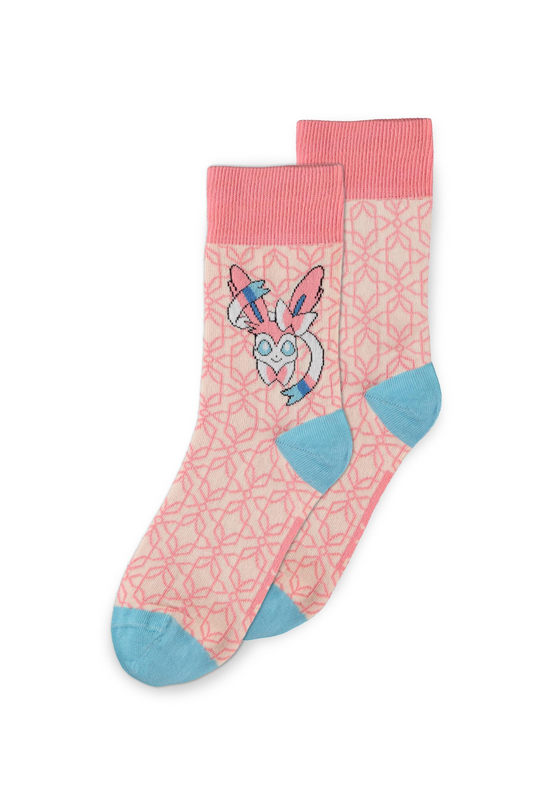 Chaussettes Gaming de Pokémon - Évolutions Évoli - EU35-38 à EU 43-46 - pour Femme - multicolore - Pokémon - View 2