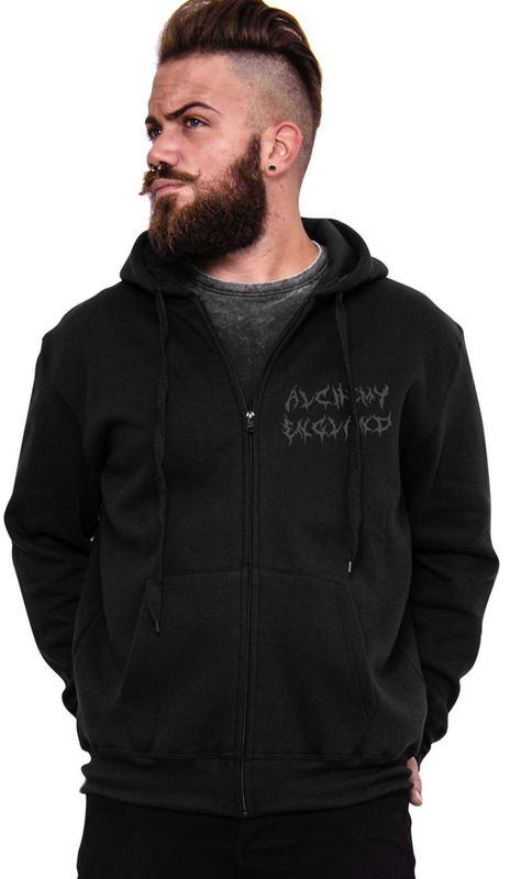 Sweat-shirt zippé à capuche Gothic de Alchemy England - Creepy Lettering - Sweat à Capuche Homme - S à XXL - pour Homme - noir - Alchemy England - View 2