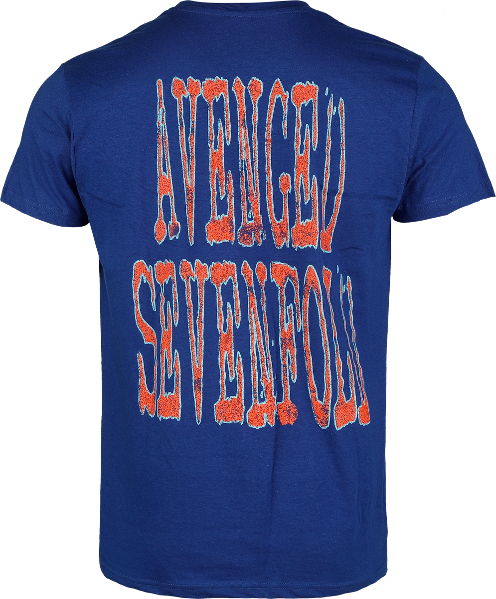 T-Shirt Manches courtes  de Avenged Sevenfold - Lighting Bat - S à XXL - pour Homme - bleu - Avenged Sevenfold - View 2