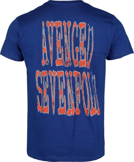 T-Shirt Manches courtes  de Avenged Sevenfold - Lighting Bat - S à XXL - pour Homme - bleu - Avenged Sevenfold - View 2