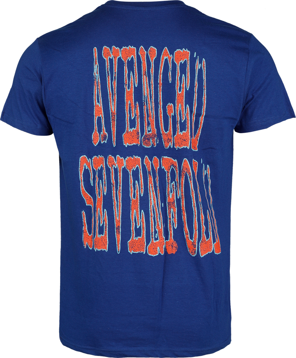 T-Shirt Manches courtes  de Avenged Sevenfold - Lighting Bat - S à XXL - pour Homme - bleu - Avenged Sevenfold - View 2