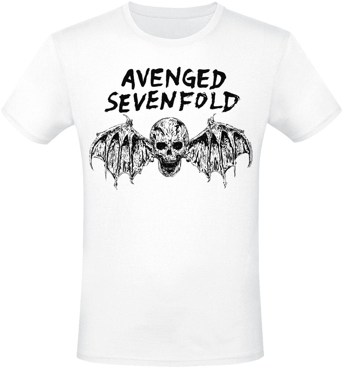 T-Shirt Manches courtes  de Avenged Sevenfold - Bat - S à XXL - pour Homme - blanc - Avenged Sevenfold