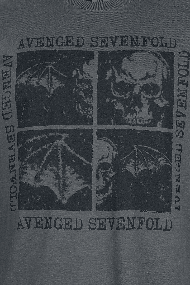 T-Shirt Manches courtes  de Avenged Sevenfold - Collage - S à 3XL - pour Homme - gris - Avenged Sevenfold - View 2