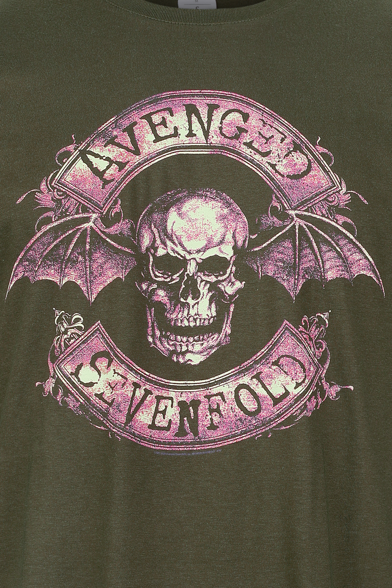 T-Shirt Manches courtes  de Avenged Sevenfold - Coloured Logo - M à XXL - pour Homme - vert - Avenged Sevenfold - View 2