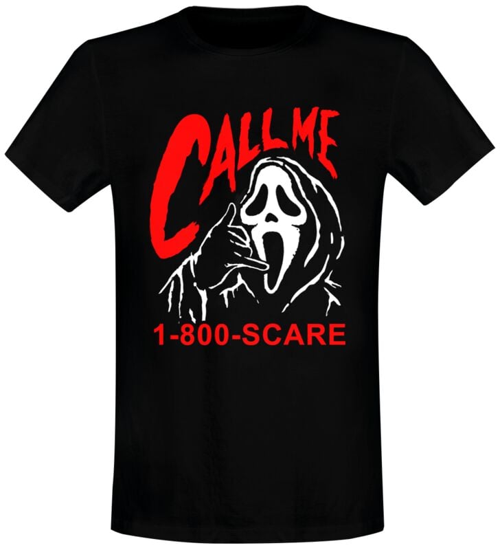 T-Shirt Manches courtes  de Scream (Film) - Ghostface - Call Me Scare - S à XXL - pour Homme - noir - Scream (Film)