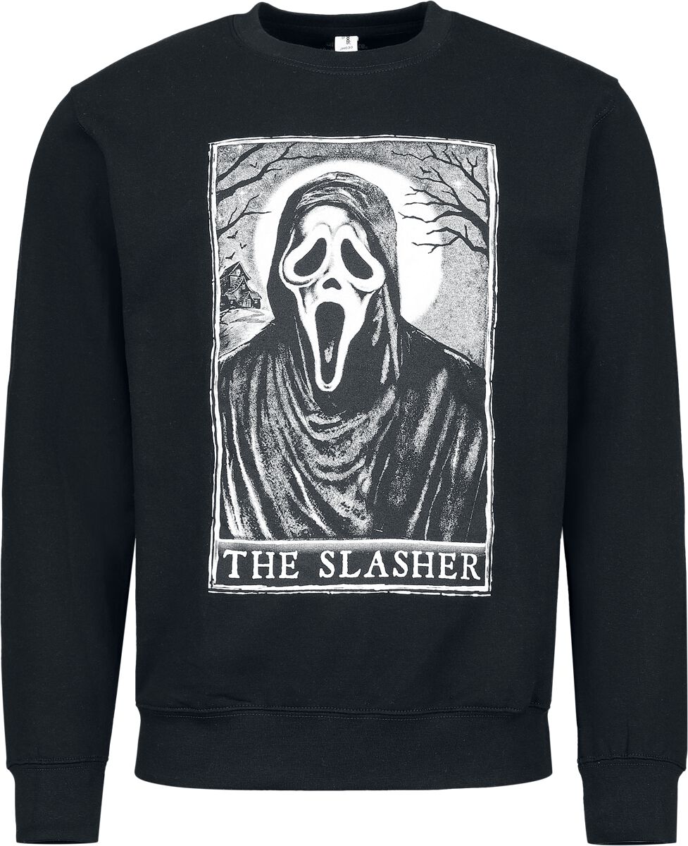 Sweat-shirt  de Scream (Film) - Ghostface - Jacquard Patch - S à 3XL - pour Homme - noir - Scream (Film)