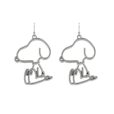 Boucles d'oreilles  de Snoopy - pour Unisexe - couleur argent - Snoopy
