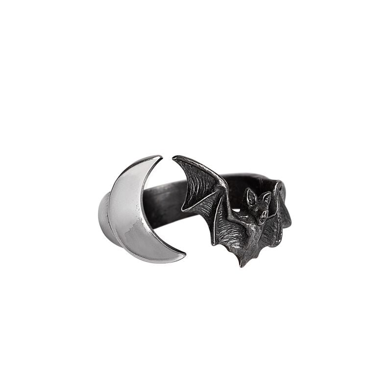 Bague Gothic de Alchemy Gothic - Lunatious - pour Unisexe - couleur argent - Alchemy Gothic