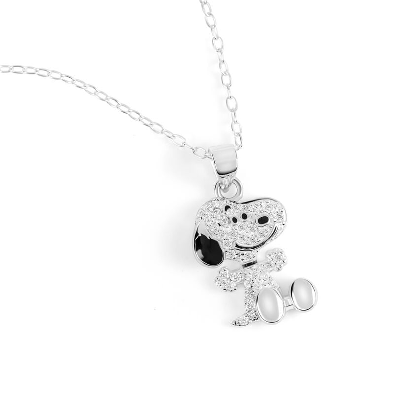 Collier  de Snoopy - pour Femme - couleur argent - Snoopy
