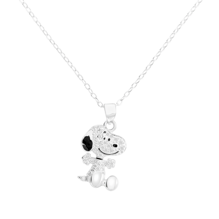 Collier  de Snoopy - pour Femme - couleur argent - Snoopy - View 2