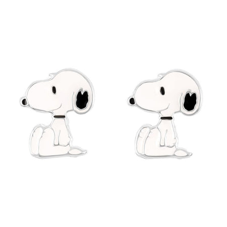 Boucles d'oreilles  de Snoopy - pour Femme - blanc/noir - Snoopy