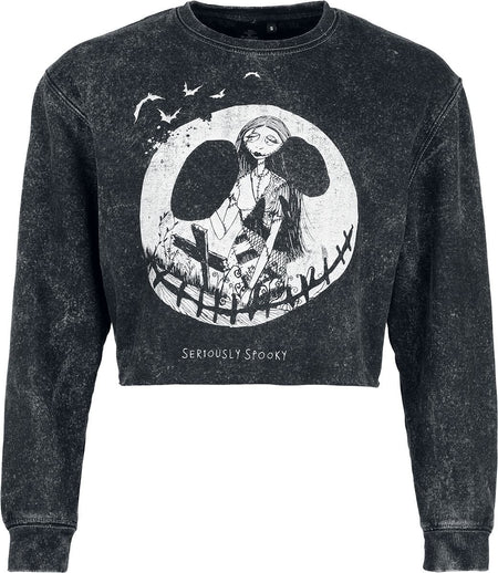 Sweat-shirt Disney de L'Étrange Noël De Monsieur Jack - Seriously Sppoky - Haut Manches Longues - S à XXL - pour Femme - gris - L'Étrange Noël De Monsieur Jack