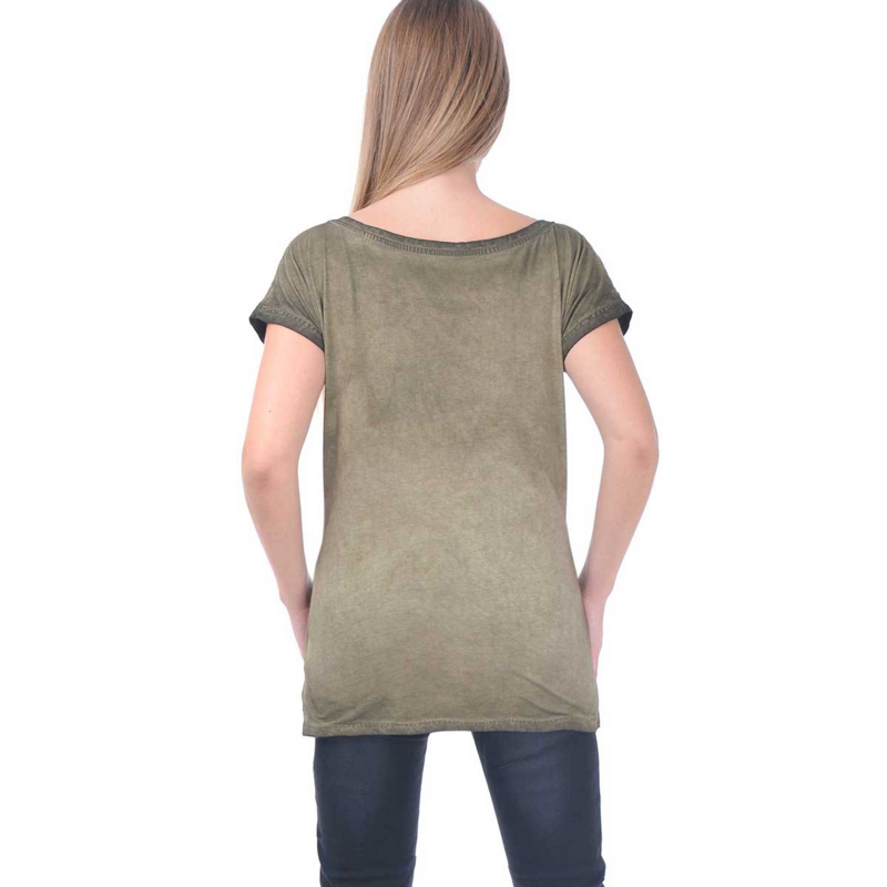 T-Shirt Manches courtes  de Outer Vision - Marylin - T-Shirt - S à M - pour Femme - vert - Outer Vision - View 2